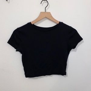 black crop top